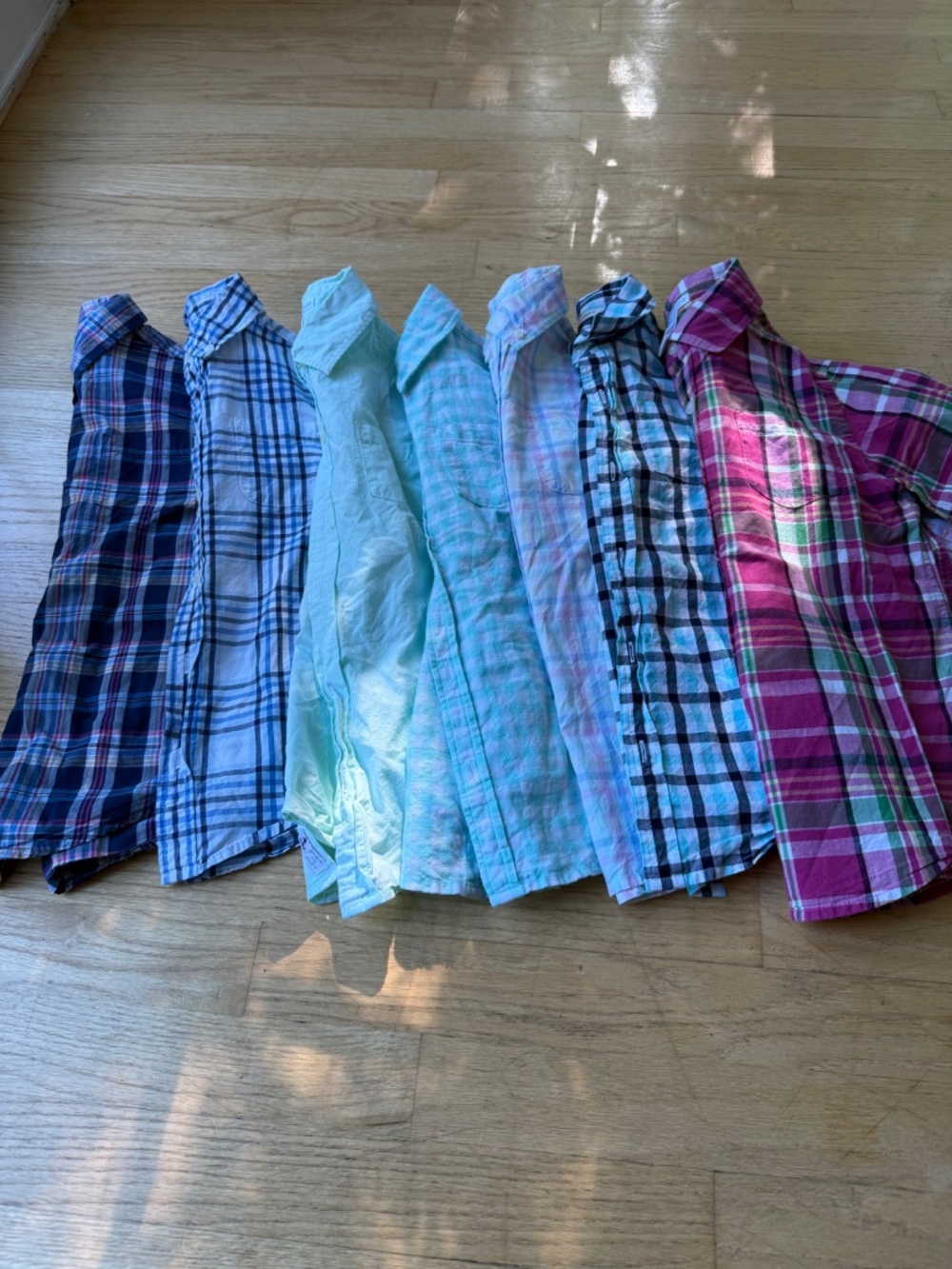 Janie and Jack Boys Shirt Bundle Size 6 – Lot of 7 Button Down Collared Shirts E - Picture 6 of 6